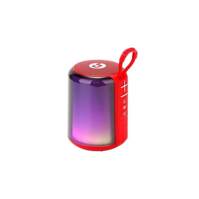 Coolsound Altavoz Bluetooth Light Boom 5W - Asa de Transporte - Efecto Luces LED - Color Rojo Coolsound Altavoz Bluetooth Light Boom 5W - Asa de Transporte - Efecto Luces LED - Color Rojo