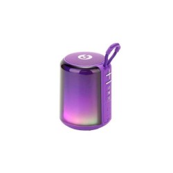 Altoparlante Bluetooth Coolsound Light Boom 5W - Maniglia per il trasporto - Effetto luce LED - Colore viola