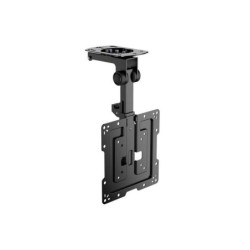 Supporto Girevole da Soffitto Aisens - Pieghevole per Monitor/TV 20Kg da 19-43 - Colore Nero