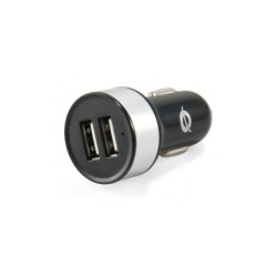 Conceptronic Cargador Universal de Coche 2XUSB(5V) - 10.5W - 12/24V - Color Negro