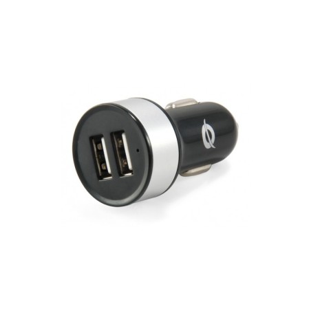 Conceptronic Cargador Universal de Coche 2XUSB(5V) - 10.5W - 12/24V - Color Negro