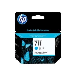 Confezione da 3 cartucce d'inchiostro originali HP 711 ciano - CZ134A