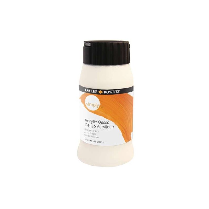 Daler Rowney Simply Bote de Imprimador de Yeso - 500ml - Color Blanco Daler Rowney Simply Bote de Imprimador de Yeso - 500ml - Color Blanco