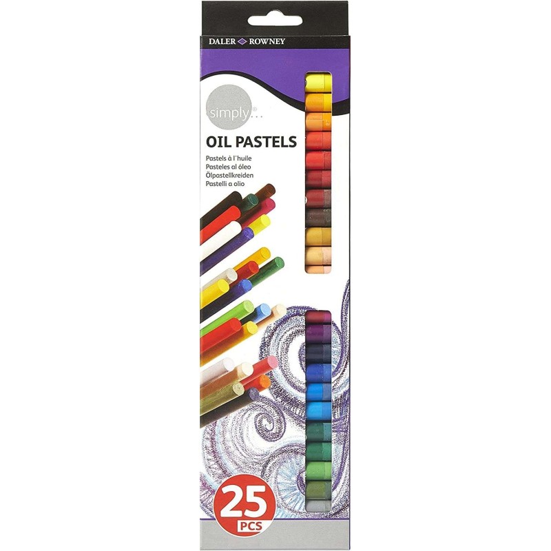 Daler Rowney Confezione da 25 Pastelli Morbidi - Per un'ampia Varietà di Superfici - Facile da Usare - Colori Assortiti Daler Rowney Confezione da 25 Pastelli Morbidi - Per un'ampia Varietà di Superfici - Facile da Usare - Colori Assortiti