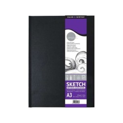 Daler Rowney Simply Cuaderno de Dibujo Cosido A3 54 Hojas 100g/m2 - Cubierta Rigida - Color Blanco