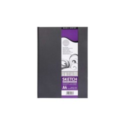 Daler Rowney Quaderno da disegno Simply Sewn A4 54 fogli 100 g/m2 - Copertina rigida - Bianco