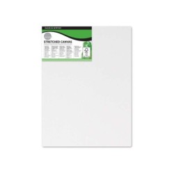 Cornice in tela Daler Rowney Simply 18x24 cm - Triplo primer - Grana media - 100% cotone privo di acidi - 250 g