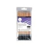 Daler Rowney Simply Confezione da 12 matite rotonde in grafite - Facili da temperare - Per studenti e uso personale - Mine assor