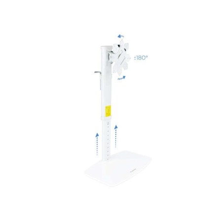 Tooq Soporte Mesa Pantallas Giratorio Inclinacion 17-27" - Color Blanco