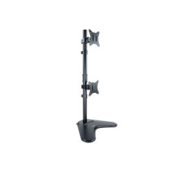 Tooq Soporte de Mesa para 2 Monitores en Vertical de 17"-32" - Giratorio e Inclinable - Peso Max 9kg x Brazo - VESA 100x100mm