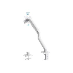 Tooq Supporto da tavolo per schermo Inclinazione rotante 1 braccio 17-32" - Colore bianco