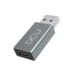 Adattatore DCU Tecnologic da USB 3.0 a USB Tipo C in alluminio - Colore metallo