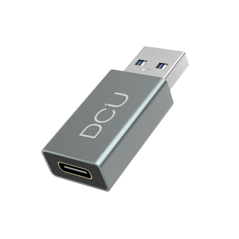 Adattatore DCU Tecnologic da USB 3.0 a USB Tipo C in alluminio - Colore metallo Adattatore DCU Tecnologic da USB 3.0 a USB Tipo C in alluminio - Colore metallo