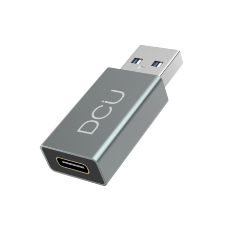 Adattatore DCU Tecnologic da USB 3.0 a USB Tipo C in alluminio - Colore metallo