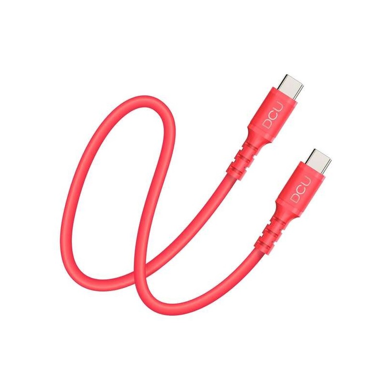 Connessione USB Tipo C DCU Tecnologic - USB Tipo C - 1m - Colore Rosso Connessione USB Tipo C DCU Tecnologic - USB Tipo C - 1m - Colore Rosso