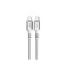 Cavo DCU Tecnologic USB 4 Tipo C a USB Tipo C - 1,5 m - Ricarica rapida 240 W e trasferimento dati 40 G - Colore bianco