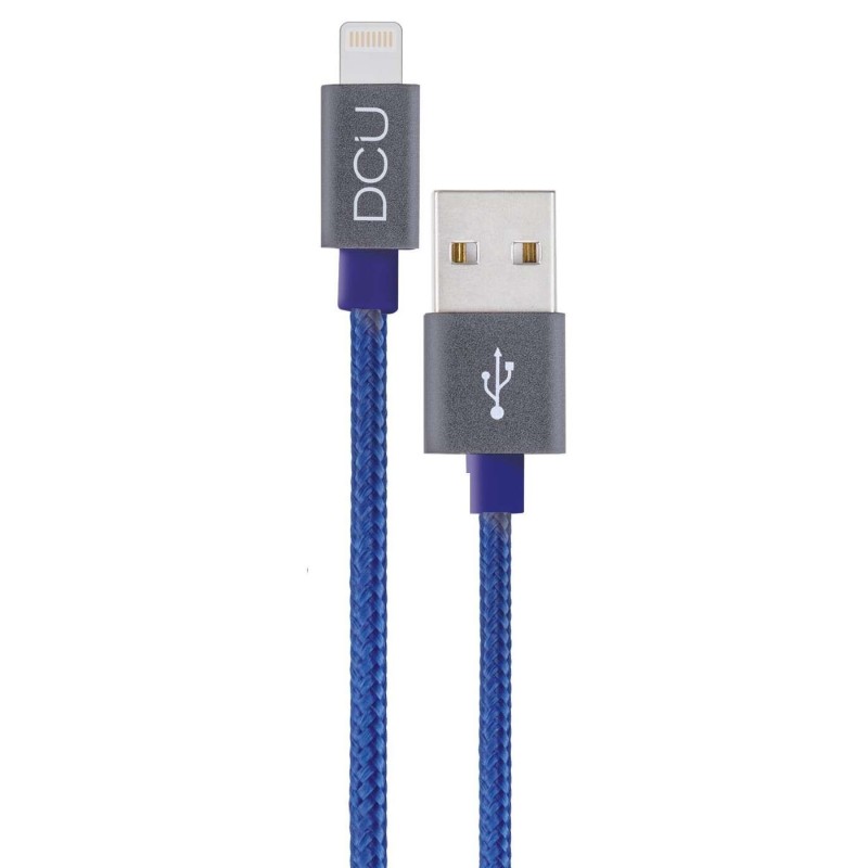 Cavo Lightning DCU Tecnologic - 2m - Carica e sincronizza i tuoi dispositivi Apple in modo rapido e sicuro - Colore blu Cavo Lightning DCU Tecnologic - 2m - Carica e sincronizza i tuoi dispositivi Apple in modo rapido e sicuro - Colore blu
