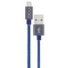 Cavo Lightning DCU Tecnologic - 2m - Carica e sincronizza i tuoi dispositivi Apple in modo rapido e sicuro - Colore blu