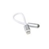 Adattatore DCU Tecnologic da Lightning a jack da 3,5 mm - 15 cm - Colore bianco