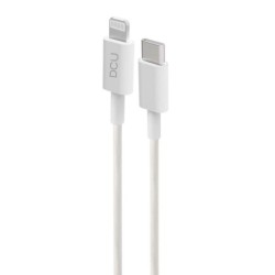 Cavo USB Tipo C a Lightning DCU Tecnologic - 1 m - Connettori durevoli - Colore bianco