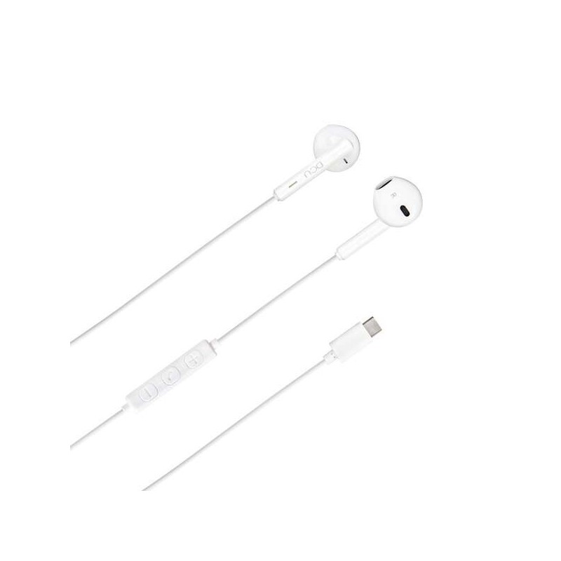 DCU Tecnologic Auriculares USB Tipo C - Stereo - Color Blanco DCU Tecnologic Auriculares USB Tipo C - Stereo - Color Blanco
