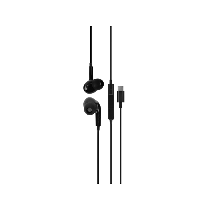 Cuffie DCU Tecnologic USB tipo C - Stereo - Colore nero Cuffie DCU Tecnologic USB tipo C - Stereo - Colore nero