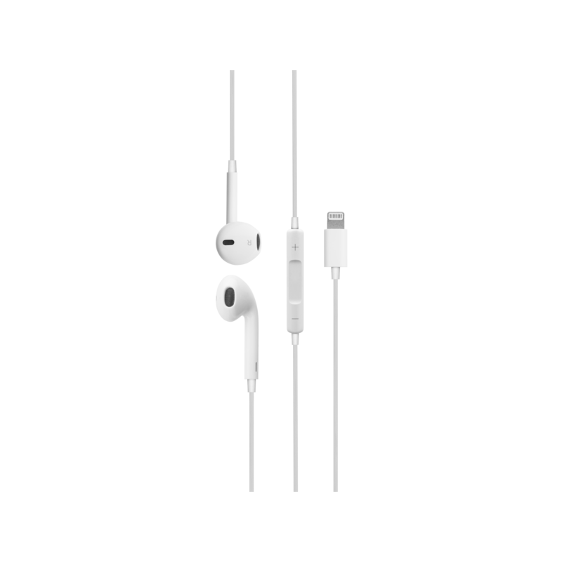 Cuffie stereo DCU Tecnologic con connettore Lightning - Colore bianco Cuffie stereo DCU Tecnologic con connettore Lightning - Colore bianco
