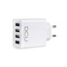 DCU Tecnologic Smart Charger 4 Porte USB - Ricarica Veloce fino a 4 Dispositivi Contemporaneamente - Colore Bianco