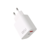 DCU Tecnologic Cargador USB Tipo C PD 20W + USB QC 3.0 18W - Carga Rapida - Potente y Versatil - Color Blanco