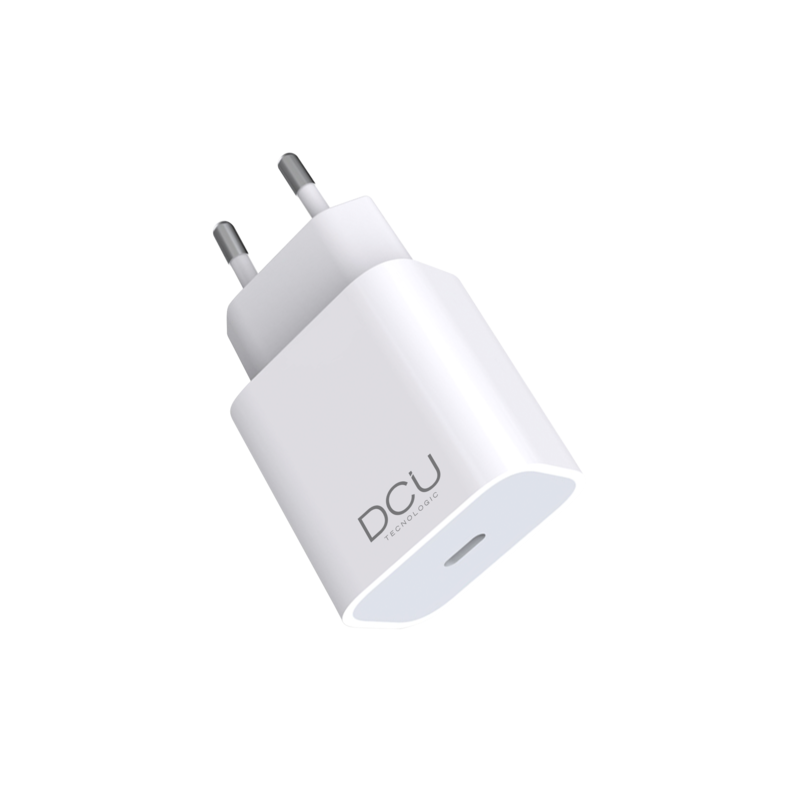 DCU Tecnologic Cargador USB Tipo C PD 20W - Color Blanco DCU Tecnologic Cargador USB Tipo C PD 20W - Color Blanco