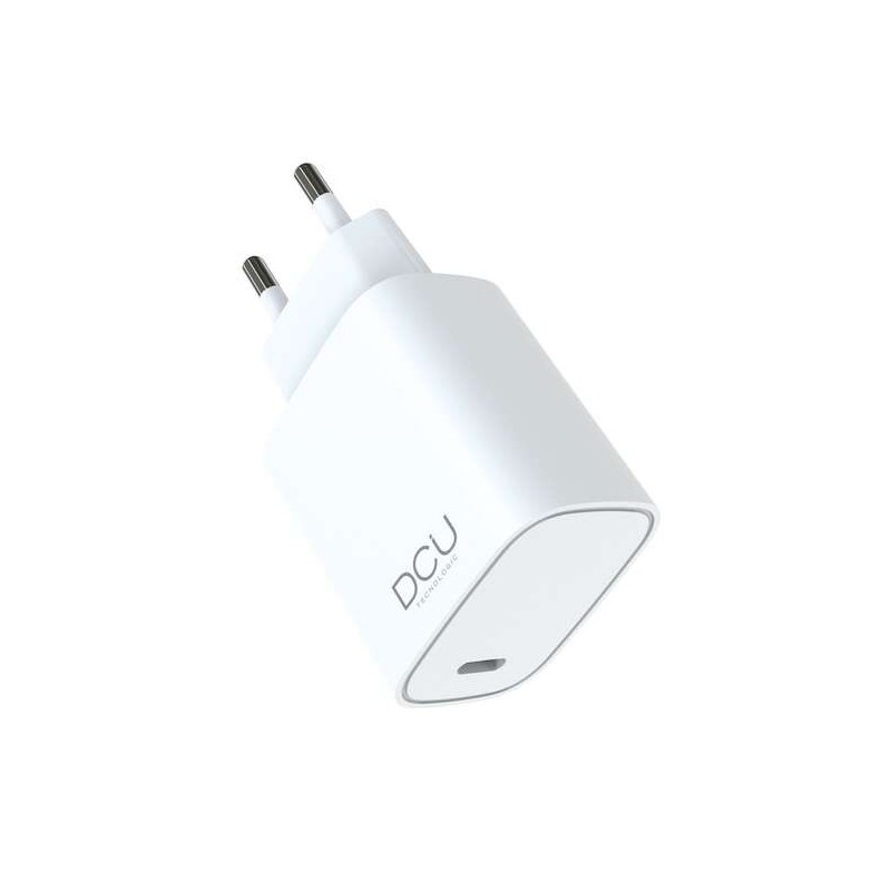 DCU Tecnologic Cargador Gan USB Tipo C PD 30W - Color Blanco DCU Tecnologic Cargador Gan USB Tipo C PD 30W - Color Blanco