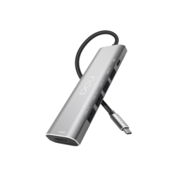 DCU Tecnologic Hub USB Type C - HDMI 4K - 4 Porte USB - Colore Metal