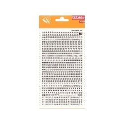 Apli Letras y Numeros Transferibles - 3mm de Tamaño - 795 Caracteres - Facil Aplicacion y Remocion - Negro
