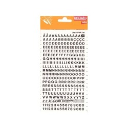 Lettere e numeri trasferibili Apli - 5 mm - 339 caratteri - Nero