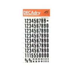 Apli Numeros Transferibles - 15mm - Facil Aplicacion - Negros Intensos - 105 Caracteres - Negro