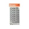 Apli Numeros Transferibles - 15mm - Facil Aplicacion - Negros Intensos - 105 Caracteres - Negro