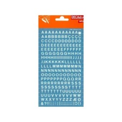 Lettere trasferibili Apli bianche 6 mm - 258 caratteri - Facile applicazione - Ottima adesione - Bianco versatile