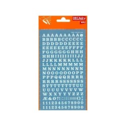 Apli Letras y Numeros Transferibles - 6mm - Facil Aplicacion - 214 Caracteres - Blanco
