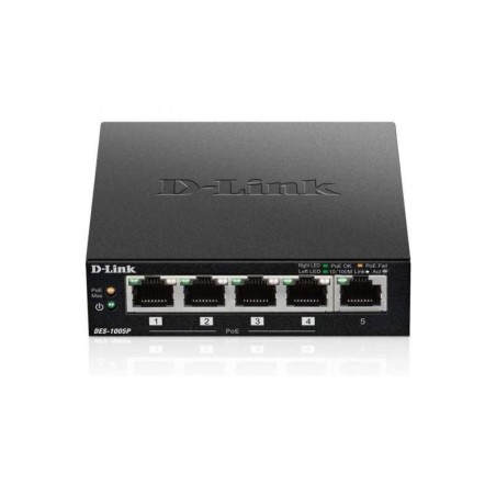 Switch D-Link 5 porte Fast Ethernet 1 porta abilitata PoE
