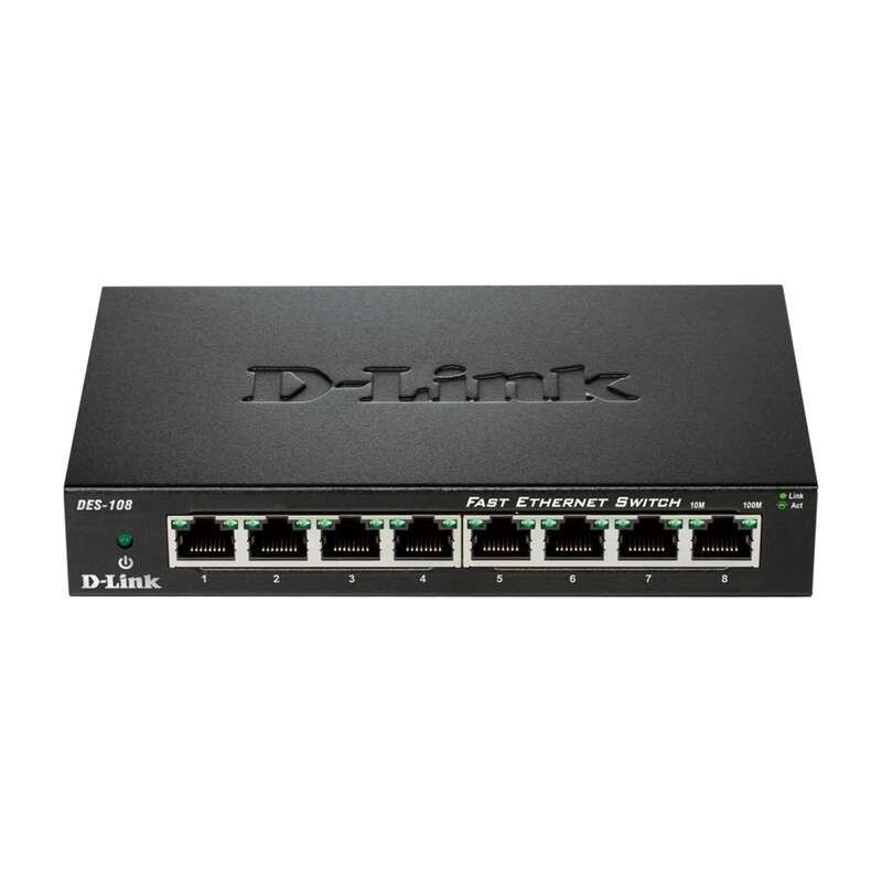Switch D-Link 8 Porte Fast Ethernet 10/100 Mbps Switch D-Link 8 Porte Fast Ethernet 10/100 Mbps