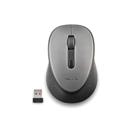 NGS Dew Gray Raton Inalambrico USB 1600dpi - 3 Botones - Uso Diestro - Color Gris