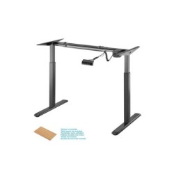 Aisens Bastidor de Escritorio Motorizado - Altura Ajustable con Panel de Control - 80KG - Color Negro
