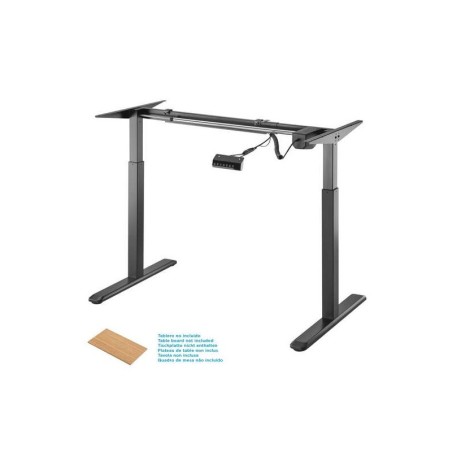 Rack da scrivania motorizzato Aisens - Altezza regolabile con pannello di controllo - 80 kg - Colore nero