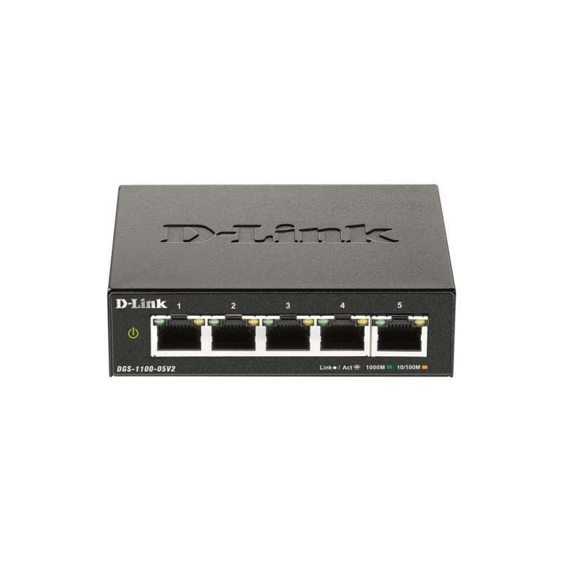 D-Link Switch Smart 5 Puertos Gigabit 10/100/1000 Mbps D-Link Switch Smart 5 Puertos Gigabit 10/100/1000 Mbps