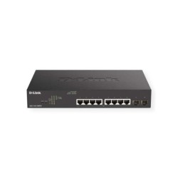 Switch semigestibile D-Link 8 porte Gigabit PoE 130 W + 2 porte combo