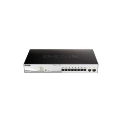 Switch semigestibile D-Link 8 porte Gigabit PoE 65 W + 2 porte Giga Combo