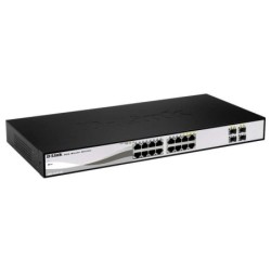 Switch semigestibile D-Link 16 porte 10/100/1000 Auto RJ45 UTP + 4 Gigabit SFP