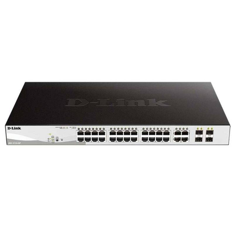 Switch D-Link Smart 24 porte Gigabit PoE + 4 SFP Combo Switch D-Link Smart 24 porte Gigabit PoE + 4 SFP Combo