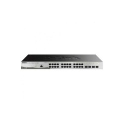 Switch semigestibile D-Link 24 porte Gigabit PoE 370 W + 4 porte Giga Combo