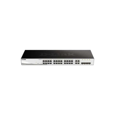 D-Link Switch Semigestionable 24 Puertos Gigabit PoE 193W + 4 Puertos Giga Combo